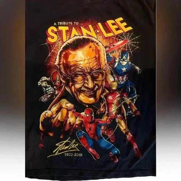 Black Timer’s salute to Stan Lee cotton t-shirt  size L - Picture 3 of 4